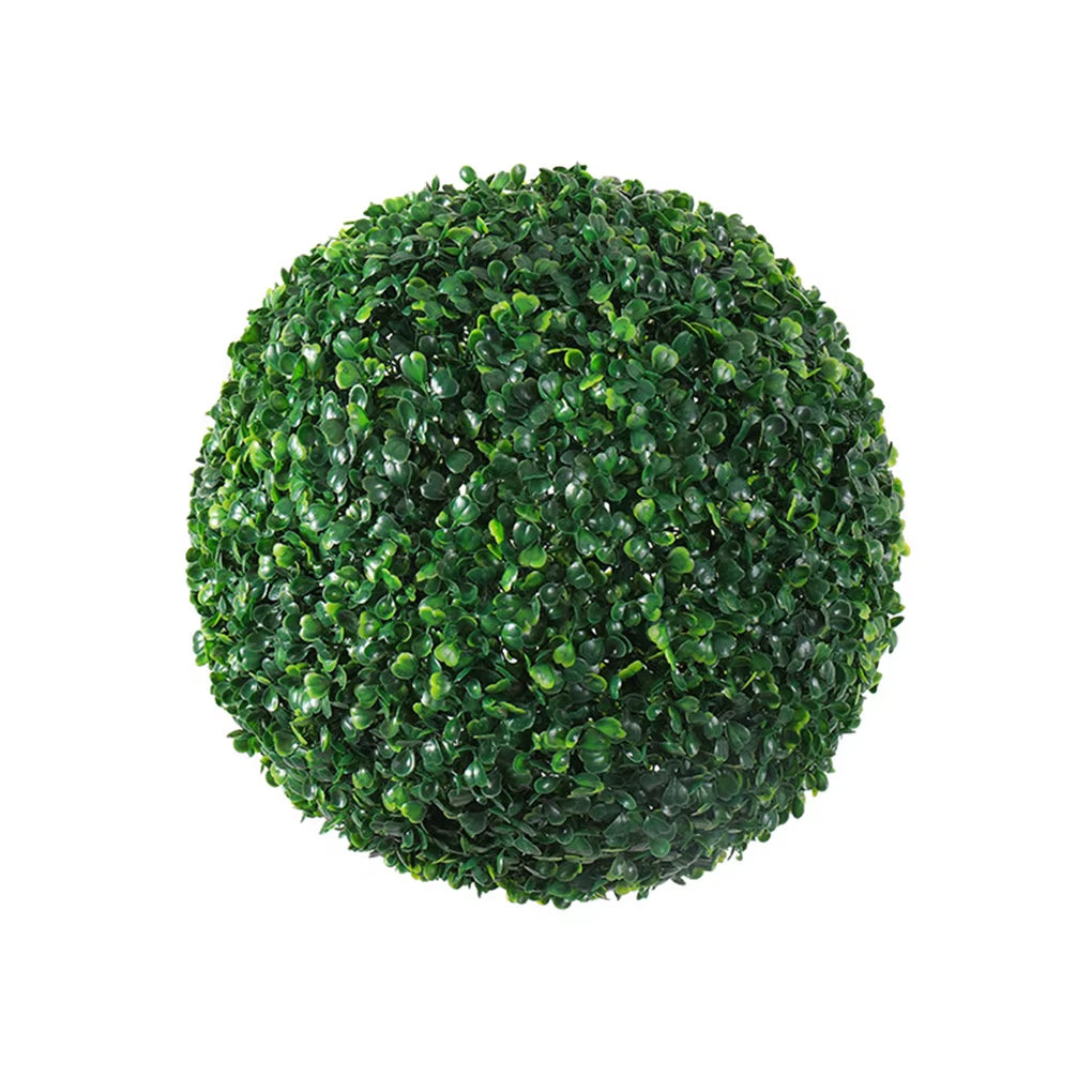 Green Long-Lasting Durability with Artificial Plant Ball Faux Flowers Simulation Leave Grass Ball